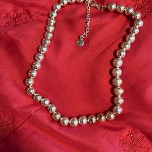 Brand new shiny silvery beads